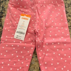 NWT Gymboree Pink w/ white stars leggings